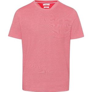 BRAX Style Todd T-shirt Ultralight Easy Care Pique met borstzak, T-shirt voor heren, Watermeloen rood
