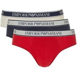 Emporio Armani 3 stuks herenshorts, Nude/Marine/Rood