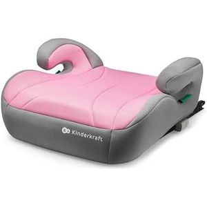 Kinderkraft I-Boost I-Size autostoel 135-150 cm babyzitje voor 9 tot 12 jaar, eenvoudige montage, ergonomische houding, extra schuim, roze
