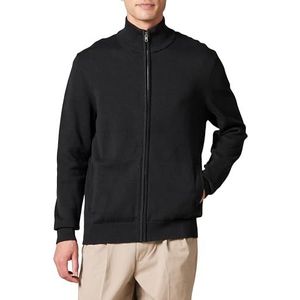 Amazon Essentials Pull en coton entièrement zippé pour homme, noir, taille XXL