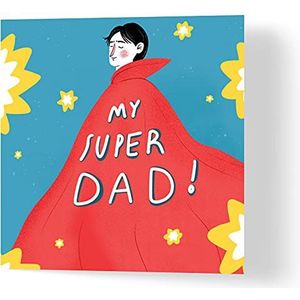 Wuzci Wenskaart voor Vaderdag, motief ""My Super Dad