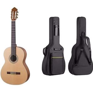 Yamaha C40MII Klassieke Gitaar Natuur Mat - Traditionele 4/4 Gitaar - Klassieke Studie Gitaar & CAHAYA Gitaarhoes Oxford Nylon Gitaarhoes Waterdicht Gitaar Case met Externe Zakken