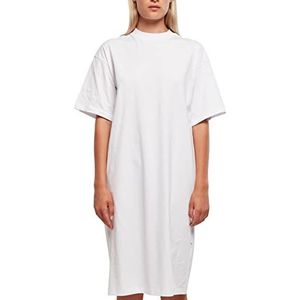 Urban Classics Lange jurk van organische stof voor dames, damesjurk, Wit