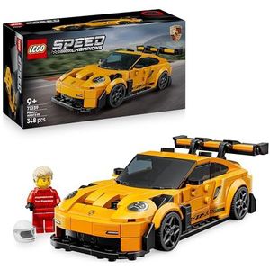 LEGO Speed Champions Supercar Porsche 911 GT3 RS - autospeelgoed - bouwmodel met minifiguur piloot - cadeau-idee voor verjaardag voor jongens vanaf 9 jaar 77239
