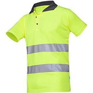 SIOEN Irola 3870A2MBEFY1S poloshirt met hoge zichtbaarheid, maat S, geel, Geel.