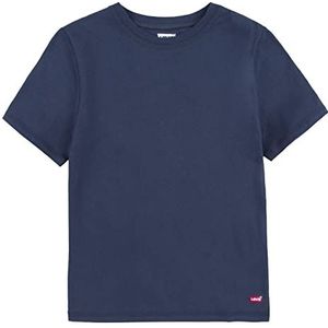 Levi's Kids LHB 2PK Crew Neck Tee 9L0044 ondergoed, Dress Blues, M Jongens