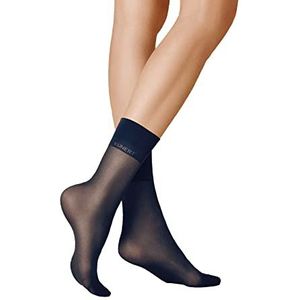 Kunert Satin Look 20 sokken, marineblauw, regular dames