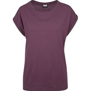 Urban Classics - Extended shoulder Dames T-shirt Paars Rood