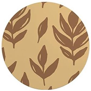 Questo Casa, Ronde muismat met antislip onderkant voor kantoor en thuis, diameter 22 cm