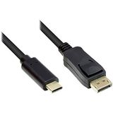 Good Connections GC-M0107 Adapterkabel USB naar DisplayPort 1.2 stekker DP 1.2 4K UHD @ 60Hz zwart 3m
