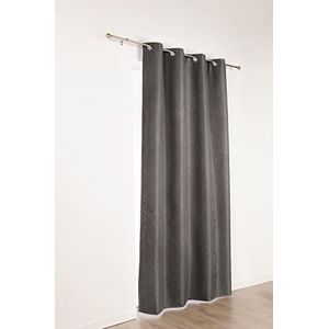 Linder 978/92/375FR/140x240 gordijn, ondoorzichtig, polyester, 140 x 240 cm, antraciet