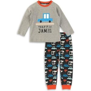 Sigikid Sigikid Mini-pyjama voor jongens, van biologisch katoen, pyjamaset voor jongens, Grijs/antraciet