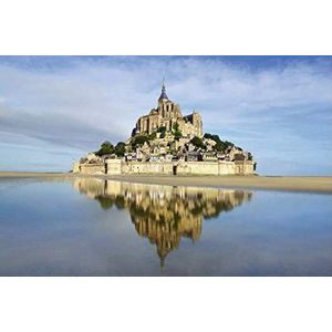 Scenolia Afbeelding op canvas, motief: Bessen du Mont Saint Michel, 60 x 40 cm, wanddecoratie, 100% gemaakt in Frankrijk