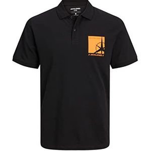 Jack & Jones Jcoconrad Ss Fst Poloshirt voor heren, zwart.