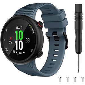 Chainfo Siliconen horlogeband compatibel met Garmin Swim 2 / Forerunner 45, reserveband horlogeband met verstelbare metalen sluiting NO230320, No Gemstone, Geen edelsteen