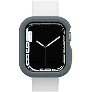 OtterBox LifeProof Bumper voor Apple Watch Series 8/7 45 mm, schokbestendig, valbescherming, elegant, beschermhoes voor Apple Watch, beschermt het scherm en de randen, duurzaam gemaakt, grijs