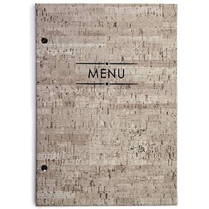 Lacor 28351 Tomasso Collection Menuhouder van kunstleer met buitenschroef, thermisch verzegeld, zwart, 23 x 32 cm (A4)