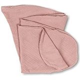 Doomoo Basics Tetra Overtrek voor zwangerschapskussen Comfy Big, voedingskussenhoes van biologisch katoen, stijl in natuurlijke kleuren, roze