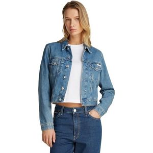 Calvin Klein - Spijkerjack - Blauw - Katoen - Dames
