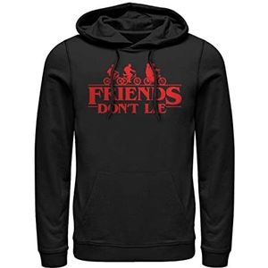 Netflix Friends Don't Lie Unisex hoodie zwart maat XL zwart XL XL, zwart.