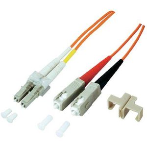 EFB Elektronik O0323.10OM5 glasvezelkabel 10 m LSZH OM5 2x SC 2x LC groen - glasvezelkabel (10 m, LSZH, OM5, 2x SC, 2x LC, groen)