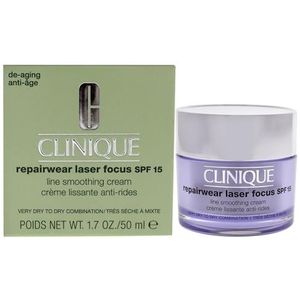 Clinique Repairwear Laser Focus Line Smoothing Cream SPF 15 - Very Dry to Dry Combination For Women 1,7 oz Cream