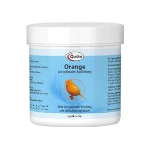 Quiko Oranje 100 g - Voedingssupplement voor kanaries Norwich en Yorkshire - voor optimale oranje kleuring en intensivering van de kleur van het verenkleed