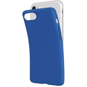SBS Beschermhoes voor iPhone SE 2022/SE 2020/8/7, Deep Sea Pantone 7685 C, zacht, flexibel, krasbestendig, dun, comfortabel in je zak, compatibel met draadloos opladen