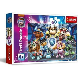 Trefl -PAW Patrol:The Mighty Movie, City Hero Adventures - Puzzel 60 stukjes - Kleurrijke puzzels met stripfiguren, vrije tijd voor kinderen vanaf 4 jaar1