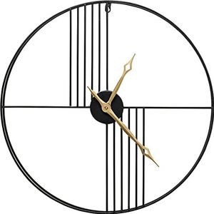 Kare Design wandklok Strings klok, zwart/goud, 60 cm