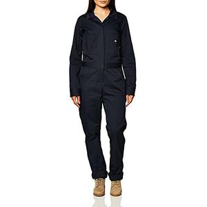 Dickies Werkoverall, lange mouwen, katoenen keperstof, donkerblauw, S, Donker Navy Blauw