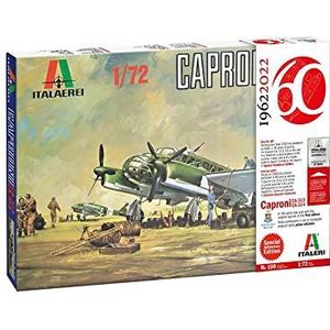 Italeri -106 Caproni CA.313 CA.314, Italiaanse vintage editie 60 jaar, schaal 1:72, modelbouwset, modelbouw, meerkleurig, IT0106