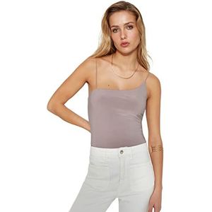 Trendyol Body en tricot uni pour femme, vison, S