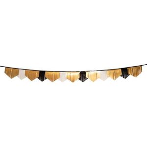 Folat Franjes slinger 63750 zwart/goud nieuwjaarsdecoratie Nieuwjaar Nieuwjaar Nieuwjaar meerkleurig