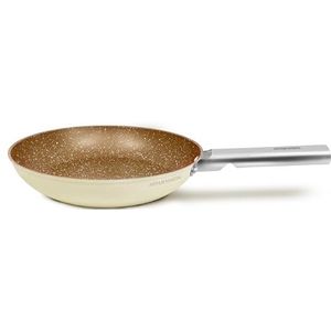 ARTHUR MARTIN, Grand Chef Pan 32 cm, gesmeed aluminium, antiaanbaklaag, geklonken stalen handgrepen en handgrepen, alle warmtebronnen, inclusief inductie, crème