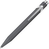 Caran d'Ache Popline 0846.595 Balpen met etui grijs gelakt Lijnmaat M Schrijfkleur: blauw Lengte 12,5 cm