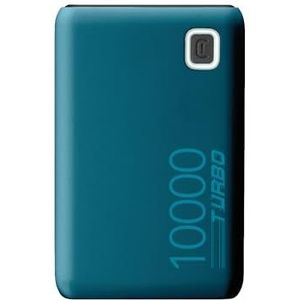 Acer Cellularline Essence Turbo, 10.000, draagbare oplader, 10.000 mAh, 20 W, snel opladen, soft-touch-afwerking, groen