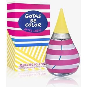 Agatha Ruiz de la Prada Perfumes - Kleurgotas tussen LINEAS EDT voor dames – langdurig – grappige en levendige geur – fruitige en bloemige noten – ideaal voor de dag – 100 ml