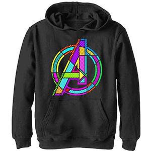Marvel Avengers Comic Pop Art Logo Hoodie, Zwart, S, zwart.