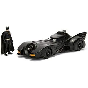 DC COMICS compatibel - Batman 1989 Batmobile + metalen figuur Die-Cast - 1:24