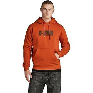 G-STAR RAW Dotted Hdd SW Sweatshirts voor heren, Oranje (Rooibos Tea D23481-d425-g052)