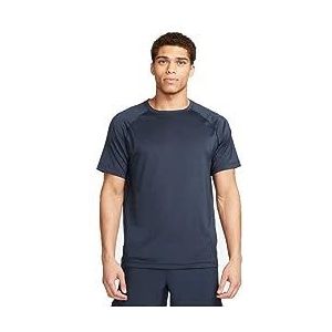 Nike Men's Short Sleeve Top M Nk Df Ready Ss, Obsidian/Black, DV9815-451, XL