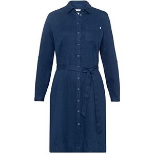 BRAX gillian linen dames jurk, blauw (Blue 23)