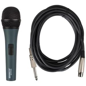 HQ Power MICPRO9 Professionele dynamische microfoon, zwart met koffer