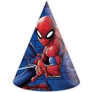 Procos - Cono Spiderman Team UP, meerkleurig, One Size, 5PR89456