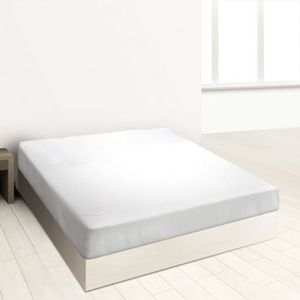 Burrito Blanco Hoeslaken A7 | Hoeslaken voor bed 150 x 190/200 | katoen en polyester | tweepersoonsbed 150 | wit