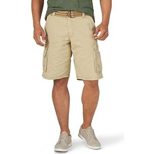 Lee Wyoming heren tuinbroek Cargo Shorts met riem Cargos, kleur: leer, 34, Kleur: Leer