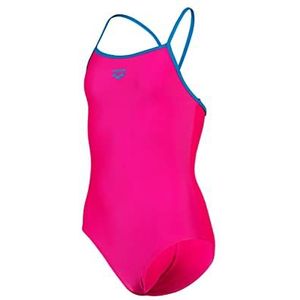 ARENA Girl's Arena Swimsuit Light Drop Solid One Piece Swimsuit voor meisjes, freak roze-turquoise