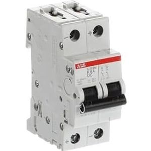 Automatische stroomonderbreker K-Char., 10 kA, 6 A, 2P ABB S202M-K6UC