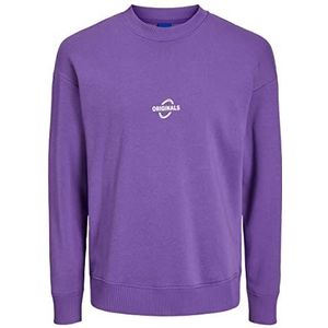 Jack & Jones Jorburning Sweatshirt met ronde hals Tg trainingspak voor heren, intens lavendel, M, Intense lavendel